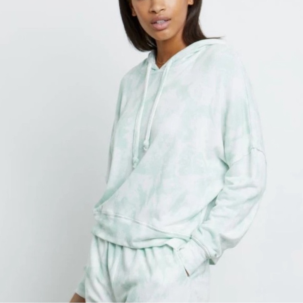 Rails mint tie dye hoodie, size L
